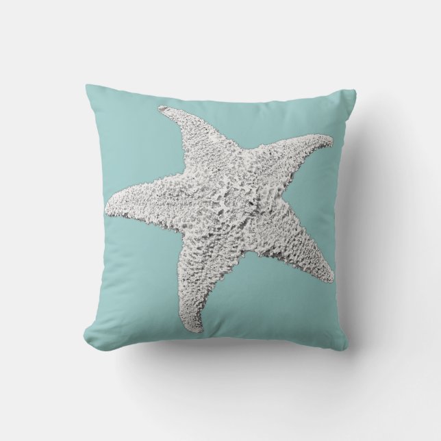 Light Blue Starfish Pillow (Front)