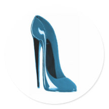 light blue stiletto shoe