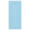 Light Blue Striped Nautical Program Rack Cards