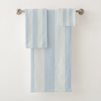 Light Blue Stripes Bath Towel Set