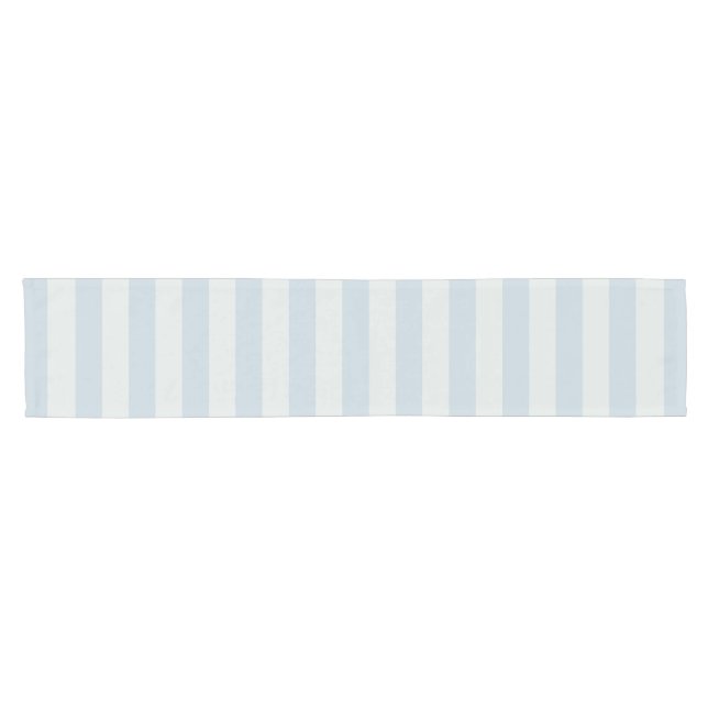 Light Blue Stripes Short Table Runner (Horizontal)