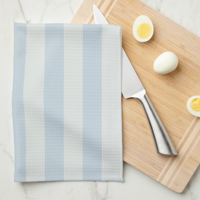 Light Blue Stripes Tea Towel (Quarter Fold)