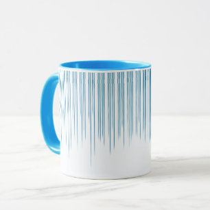 Light Blue Stylish Stripe Pattern  Mug