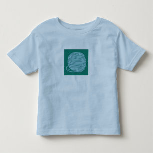 Light Blue T-Shirt with Yarn Ball