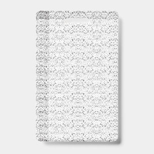 Light-blue textured pattern with small, repeating ID badge