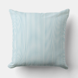 Light Blue Ticking Stripe  Cushion
