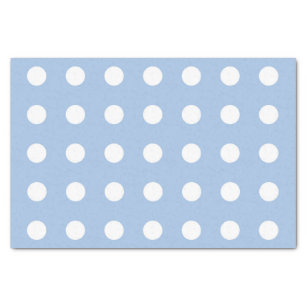 Gold and Silver Polka Dots on Navy Blue Tissue Paper