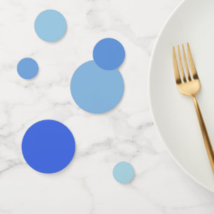 Light Blue to Royal Blue Gradient  Tropical Ocean  Confetti