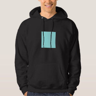 Light Blue Turquoise Solid Colour Simple Colour Pl Hoodie