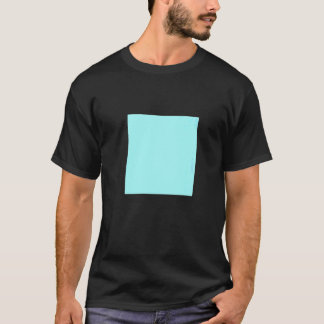 Light Blue Turquoise Solid Colour Simple Colour Pl T-Shirt