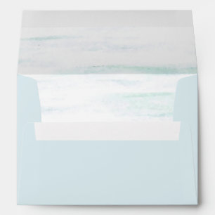Light Blue Watercolor Envelope
