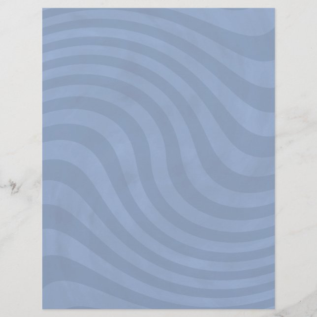 Light blue wavy stripes flyers for your text (Front)
