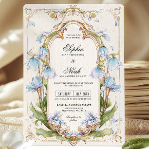 Light Blue Wedding Invitation 