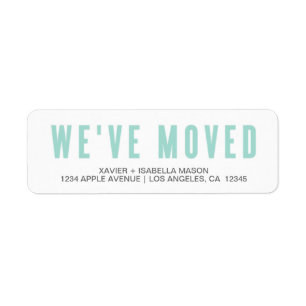 Light Blue We've Moved