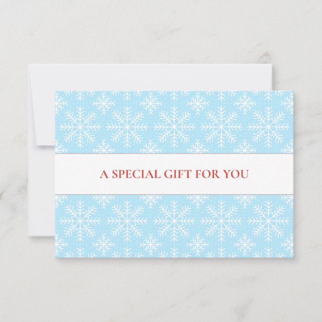 LIGHT BLUE WHITE SNOWFLAKES CHRISTMAS SPECIAL (Front)