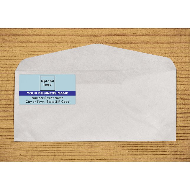 Light Blue With Highlighted Brand Name Shipping (Light blue with highlighted brand name shipping label on envelope)