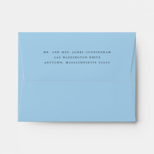 Light Blue with Return Address Envelope