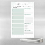 Light Blue | Your Weekly Planner Personalised Magnetic Dry Erase Sheet<br><div class="desc">Modern lifestyle planner board featuring modern doodle graphics, habits tracker, meal planning, to do list, events and notes sections. Add your custom wording to this design by using the "Edit this design template" boxes on the right hand side of the item, or click the blue "Customise it" button to arrange...</div>