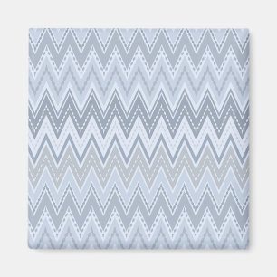 Light blue zigzag magnet