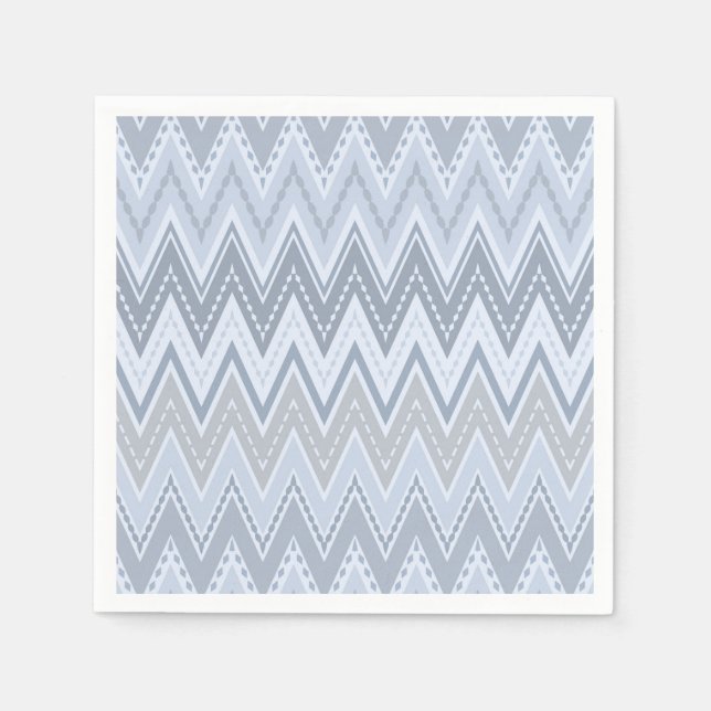 Light blue zigzag napkin (Front)