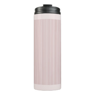 Light Blush Pink Stripes Sweet Thermal Tumbler