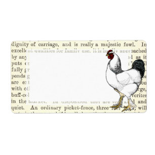 Light Brahma Rooster Vintage Country Classic