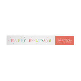 Light Bright Return Address, Wrap Around Label