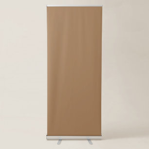 Light Brown #A57C55, Grey Olive Retractable Banner