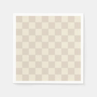 Light Brown and Off White Chequerboard