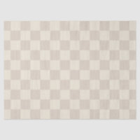 Light Brown and Off White Chequerboard