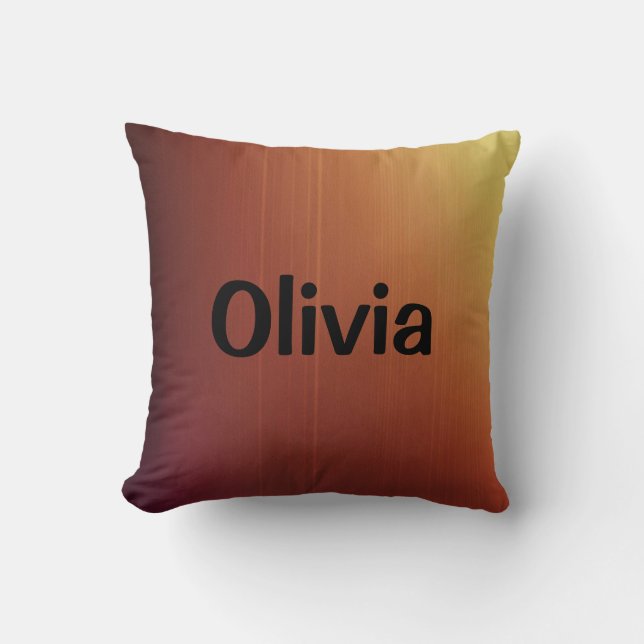 Light brown and orange cushion (Front)