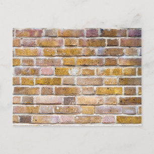 Light Brown Brick Wall Postcard