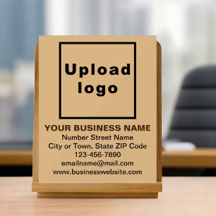 Light Brown Business Acrylic Sign