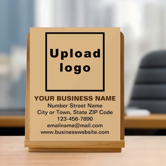 Light Brown Business Acrylic Sign (Creator Uploaded)