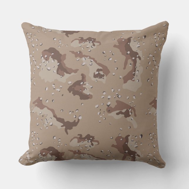 Light Brown Camo | Father's Day Gift Cushion (Front)