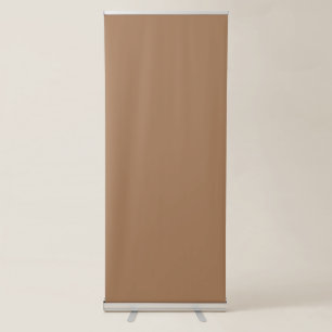 Light Brown Colour Vertical Retractable Banner