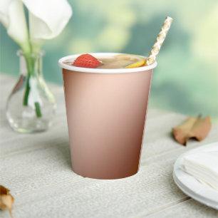 Light Brown Copper Infusion Gradient, Wedding Cups