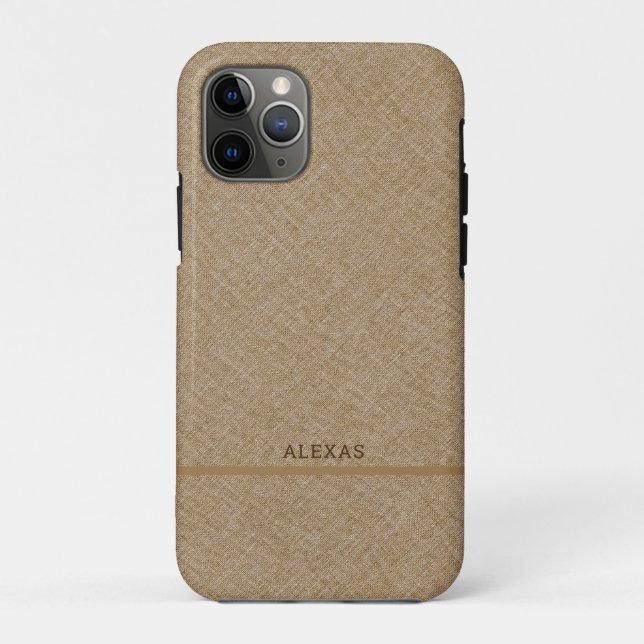 Light brown faux line texture background Case-Mate iPhone case (Back)