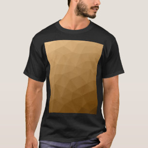 Light brown gradient geometric mesh pattern T-Shirt