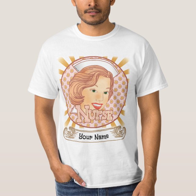 Light brown hair nurse  T-Shirt (Front)