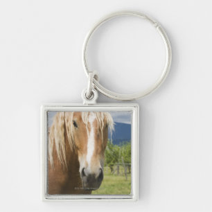 Light Brown Horse Key Ring