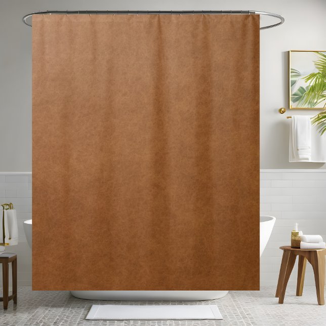 Light Brown Leather Shower Curtain  (Creator Uploaded)