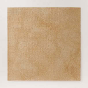Light brown, leather texture background. jigsaw puzzle