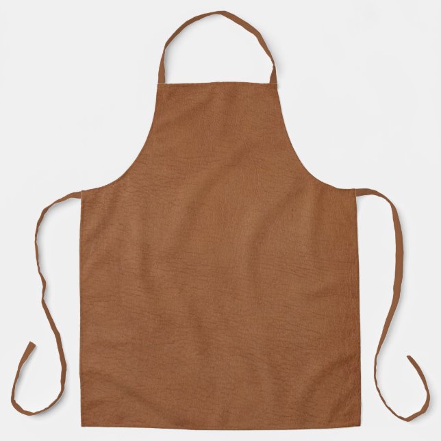 Light Brown Leather's Digital Print Apron (Front)