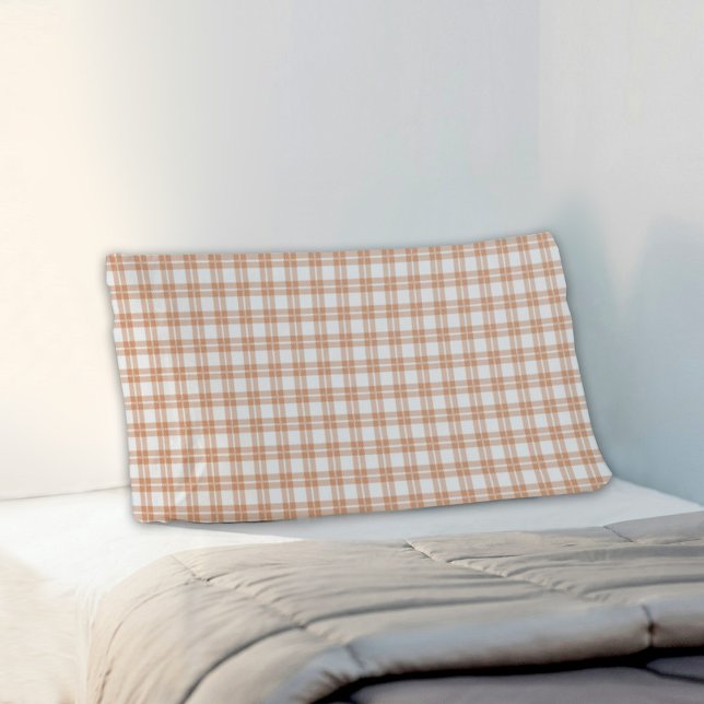 Light Brown Plaid Pattern Pillowcase (Creator Uploaded)