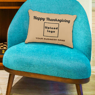 Light Brown Thanksgiving Business Brand Decorative Cushion