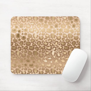 Light Brown Tiger Stripes Animal Print Safari Mouse Mat