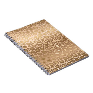 Light Brown Tiger Stripes Animal Print Safari Notebook
