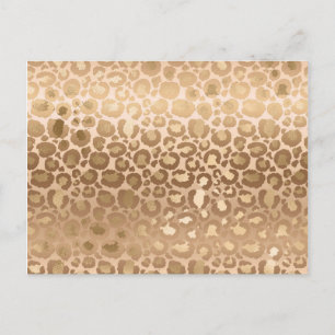 Light Brown Tiger Stripes Animal Print Safari Postcard