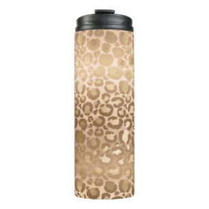 Light Brown Tiger Stripes Animal Print Safari Thermal Tumbler